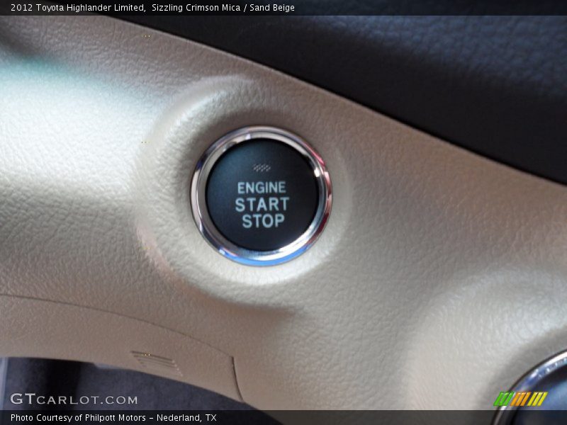 Sizzling Crimson Mica / Sand Beige 2012 Toyota Highlander Limited