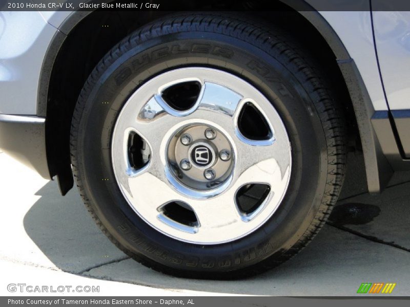 Glacier Blue Metallic / Gray 2010 Honda CR-V LX