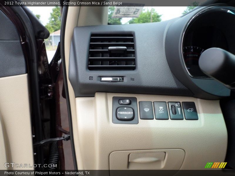 Sizzling Crimson Mica / Sand Beige 2012 Toyota Highlander Limited