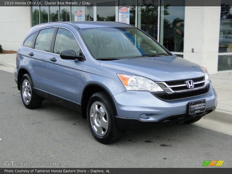 Glacier Blue Metallic / Gray 2010 Honda CR-V LX