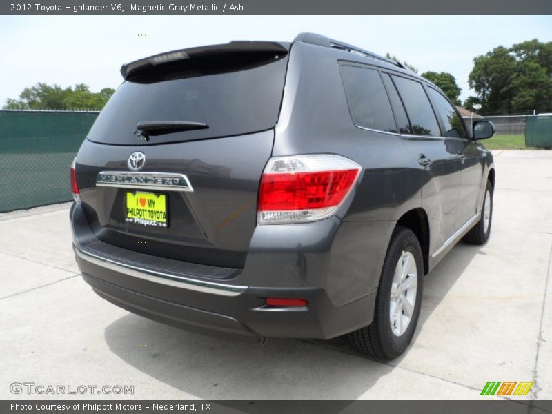 Magnetic Gray Metallic / Ash 2012 Toyota Highlander V6