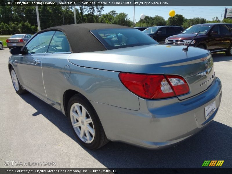 Silver Steel Metallic / Dark Slate Gray/Light Slate Gray 2008 Chrysler Sebring Limited Convertible