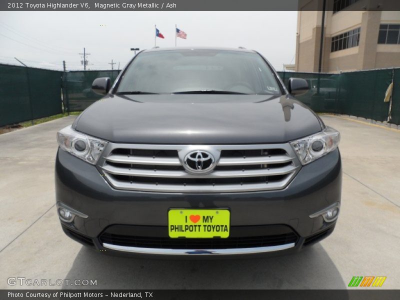 Magnetic Gray Metallic / Ash 2012 Toyota Highlander V6