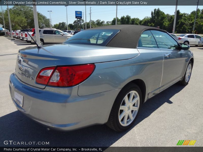 Silver Steel Metallic / Dark Slate Gray/Light Slate Gray 2008 Chrysler Sebring Limited Convertible