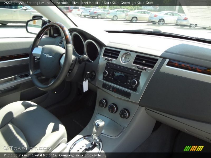 Silver Steel Metallic / Dark Slate Gray/Light Slate Gray 2008 Chrysler Sebring Limited Convertible