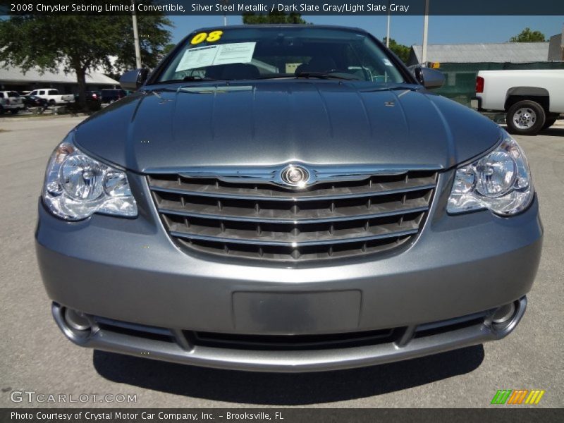 Silver Steel Metallic / Dark Slate Gray/Light Slate Gray 2008 Chrysler Sebring Limited Convertible