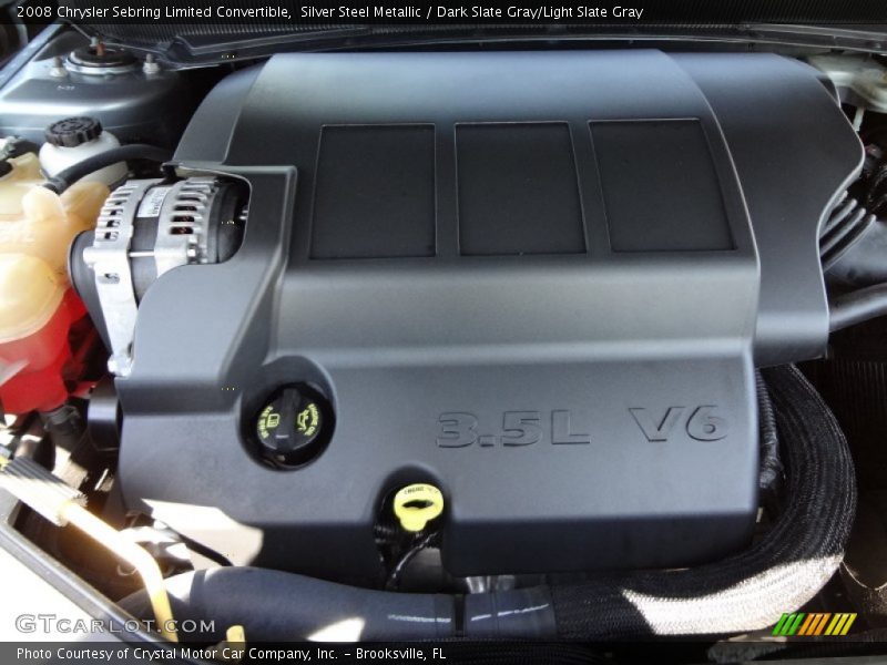 Silver Steel Metallic / Dark Slate Gray/Light Slate Gray 2008 Chrysler Sebring Limited Convertible
