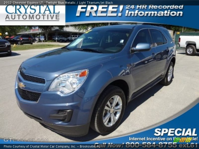 Twilight Blue Metallic / Light Titanium/Jet Black 2012 Chevrolet Equinox LT