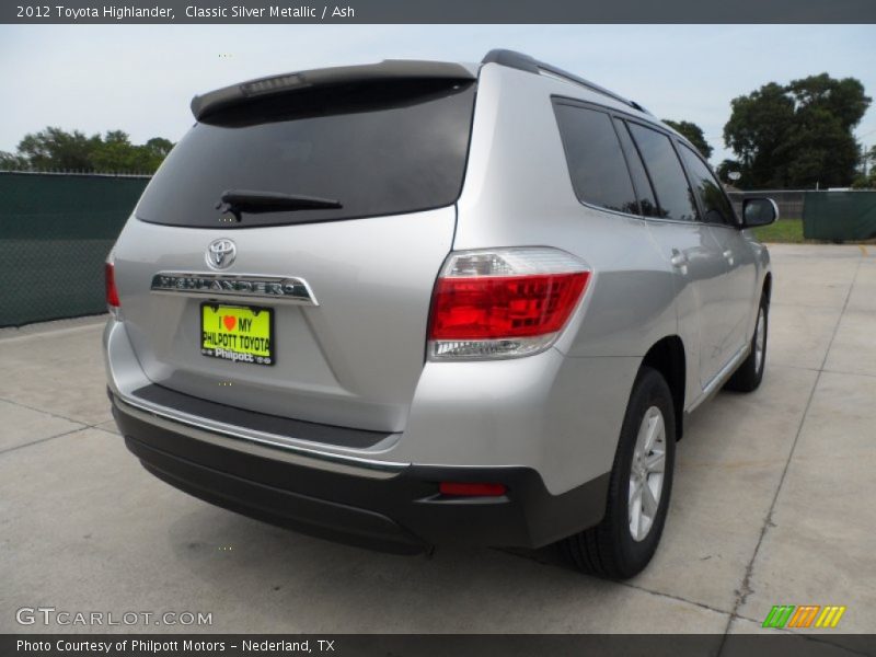 Classic Silver Metallic / Ash 2012 Toyota Highlander