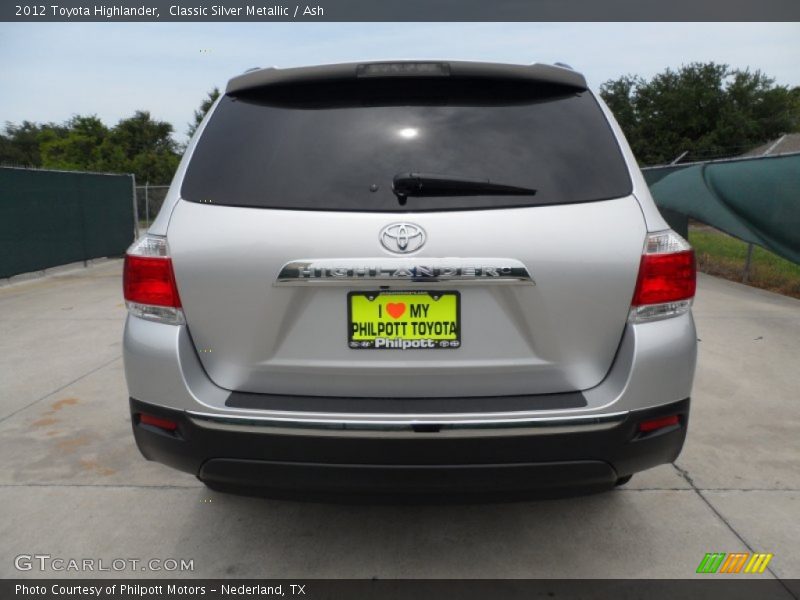 Classic Silver Metallic / Ash 2012 Toyota Highlander