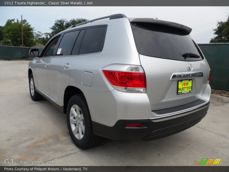Classic Silver Metallic / Ash 2012 Toyota Highlander