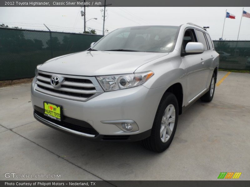 Classic Silver Metallic / Ash 2012 Toyota Highlander
