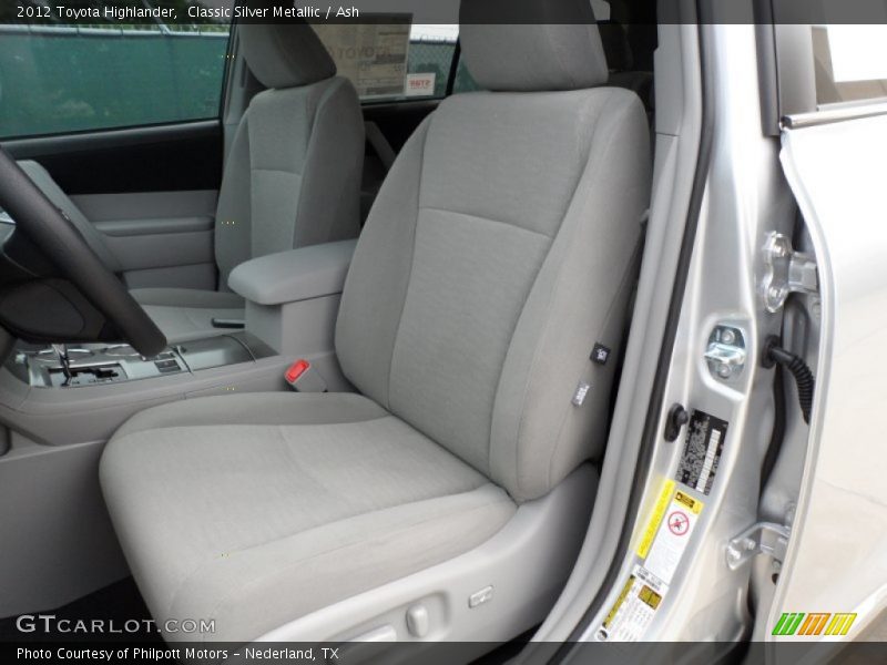 Classic Silver Metallic / Ash 2012 Toyota Highlander