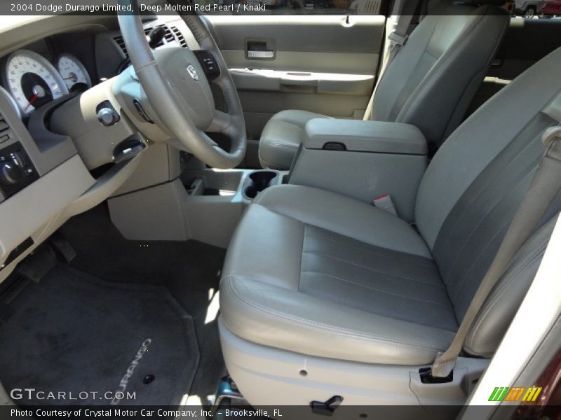 Deep Molten Red Pearl / Khaki 2004 Dodge Durango Limited