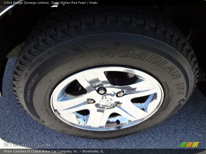 Deep Molten Red Pearl / Khaki 2004 Dodge Durango Limited
