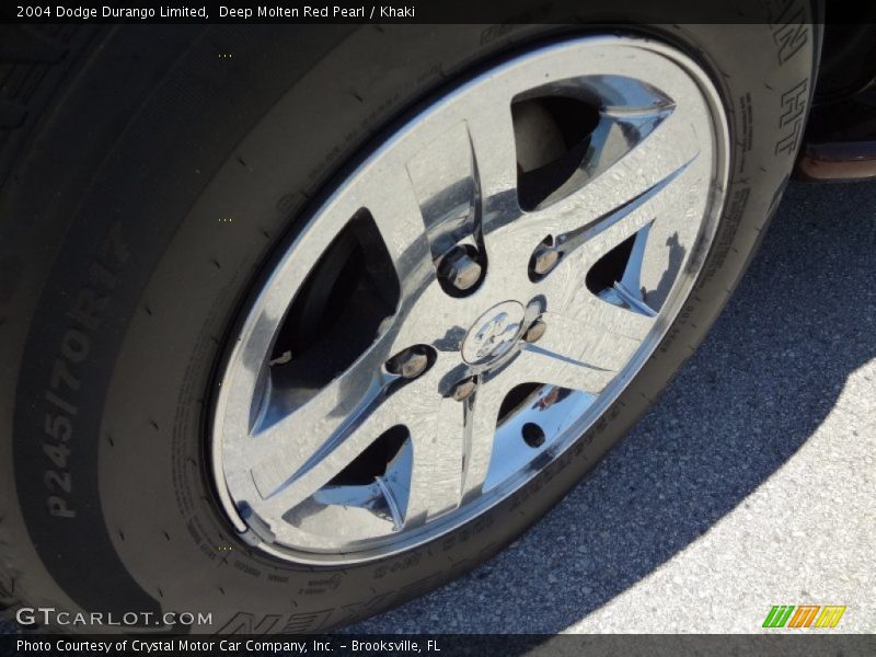 Deep Molten Red Pearl / Khaki 2004 Dodge Durango Limited