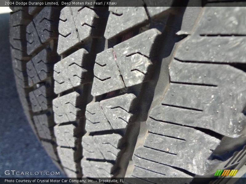 Deep Molten Red Pearl / Khaki 2004 Dodge Durango Limited