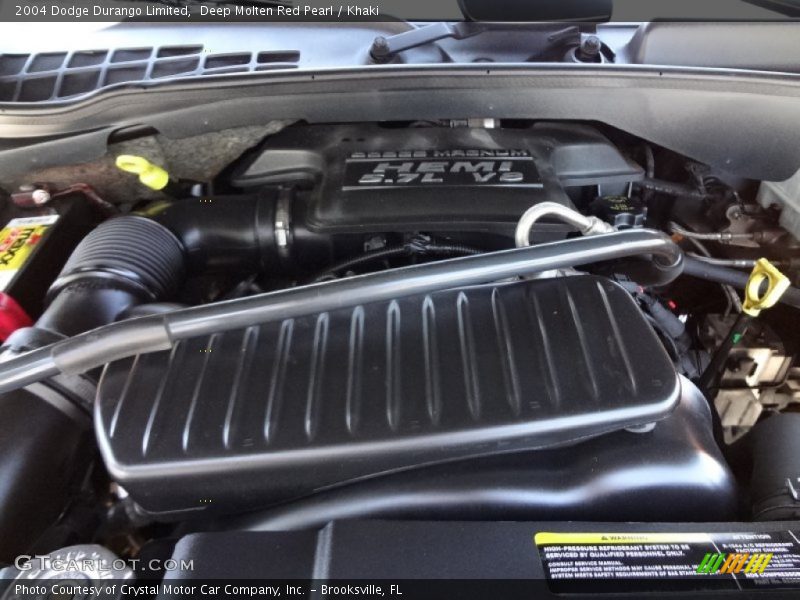 Deep Molten Red Pearl / Khaki 2004 Dodge Durango Limited
