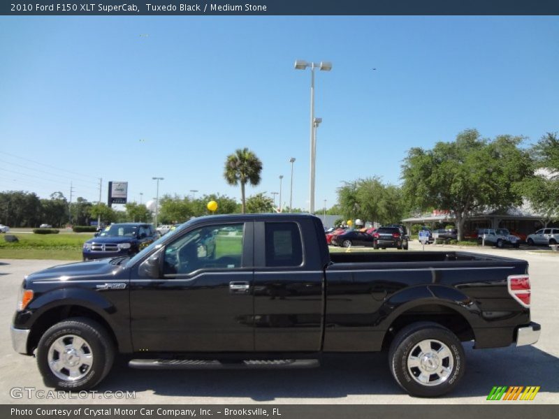 Tuxedo Black / Medium Stone 2010 Ford F150 XLT SuperCab