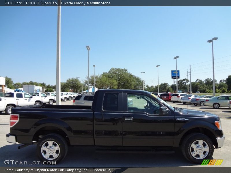 Tuxedo Black / Medium Stone 2010 Ford F150 XLT SuperCab