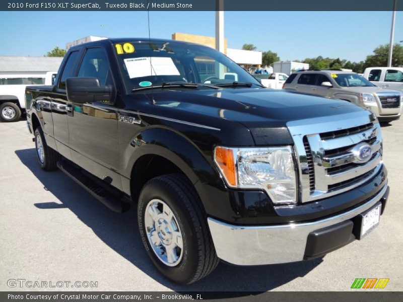 Tuxedo Black / Medium Stone 2010 Ford F150 XLT SuperCab