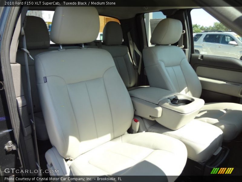 Tuxedo Black / Medium Stone 2010 Ford F150 XLT SuperCab