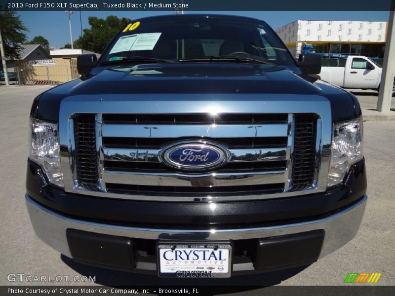 Tuxedo Black / Medium Stone 2010 Ford F150 XLT SuperCab