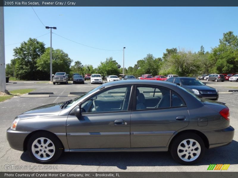 Pewter Gray / Gray 2005 Kia Rio Sedan