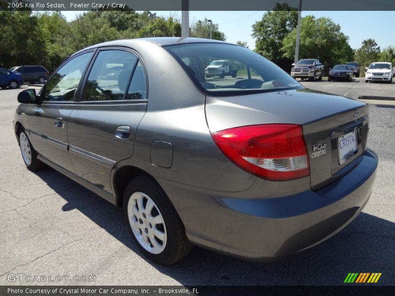 Pewter Gray / Gray 2005 Kia Rio Sedan