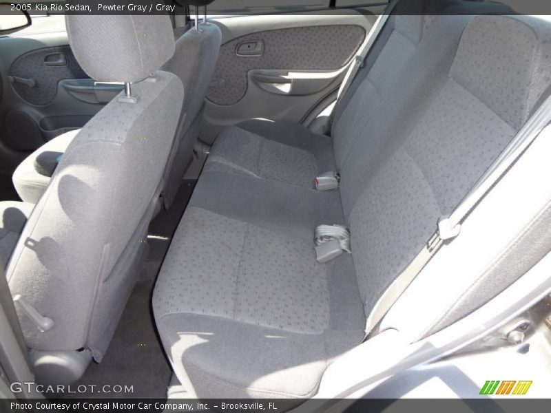 Pewter Gray / Gray 2005 Kia Rio Sedan