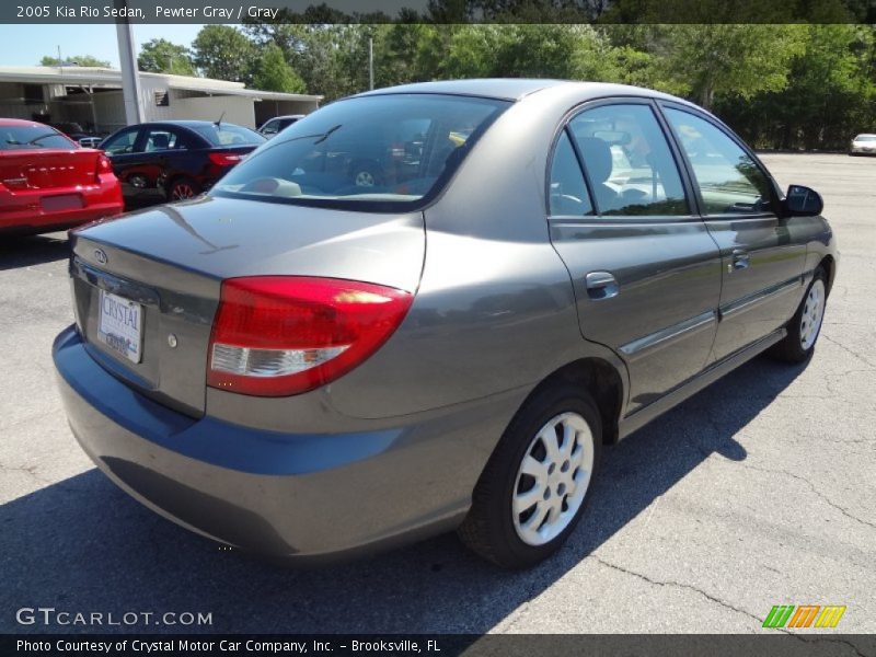 Pewter Gray / Gray 2005 Kia Rio Sedan