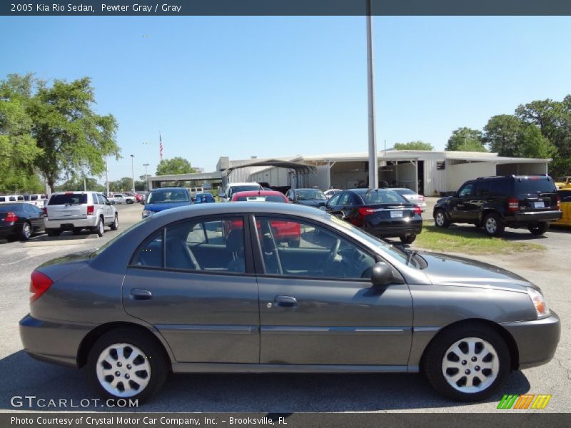 Pewter Gray / Gray 2005 Kia Rio Sedan