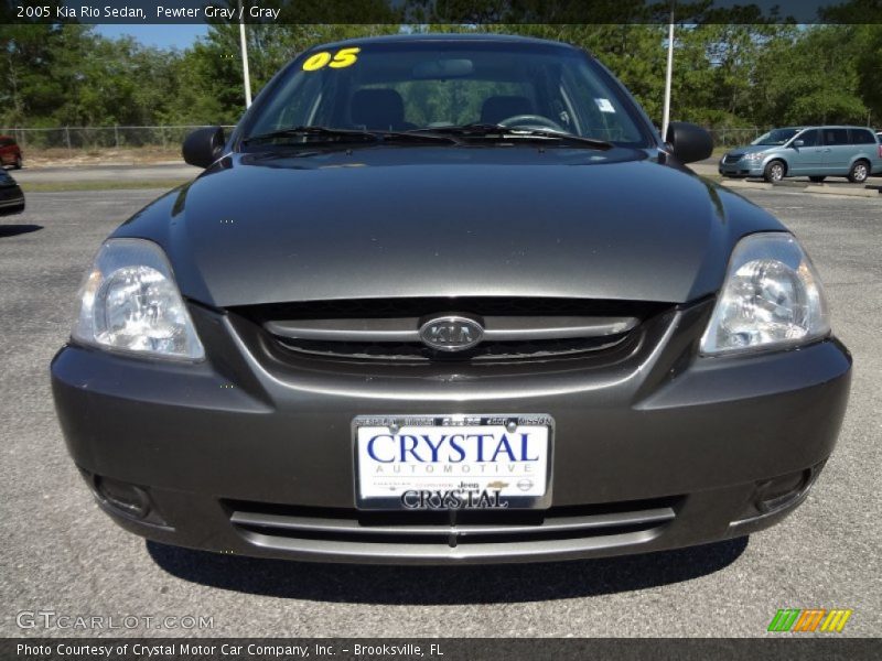 Pewter Gray / Gray 2005 Kia Rio Sedan