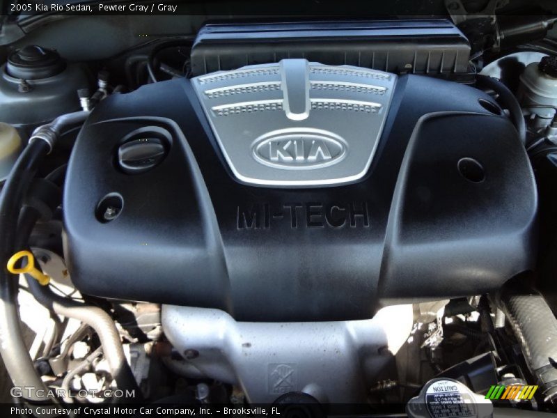Pewter Gray / Gray 2005 Kia Rio Sedan