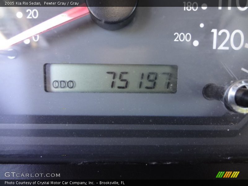 Pewter Gray / Gray 2005 Kia Rio Sedan