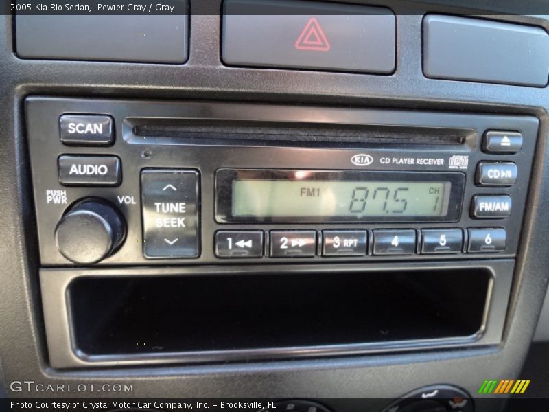 Pewter Gray / Gray 2005 Kia Rio Sedan