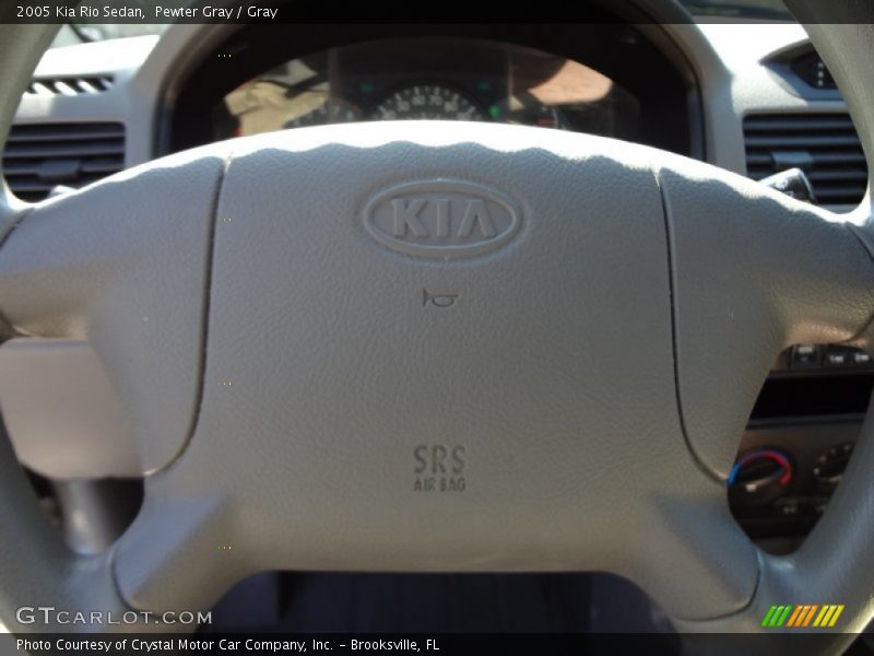 Pewter Gray / Gray 2005 Kia Rio Sedan