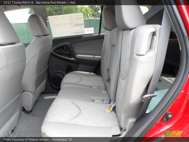 Rear Seat of 2012 RAV4 I4