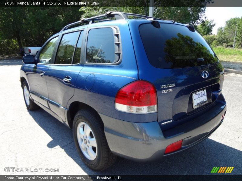 Nautical Blue / Gray 2006 Hyundai Santa Fe GLS 3.5