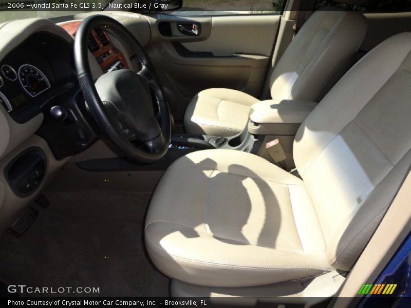 Nautical Blue / Gray 2006 Hyundai Santa Fe GLS 3.5