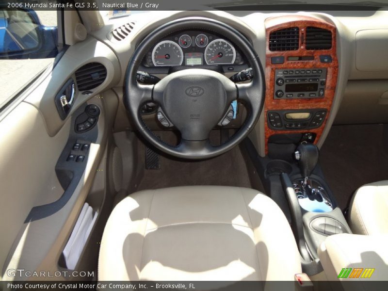 Nautical Blue / Gray 2006 Hyundai Santa Fe GLS 3.5