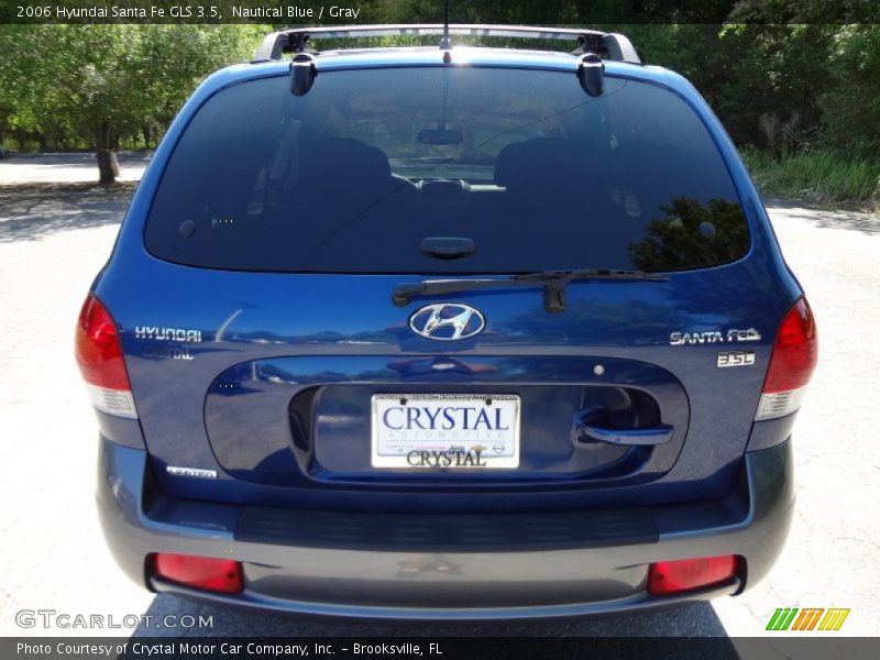 Nautical Blue / Gray 2006 Hyundai Santa Fe GLS 3.5