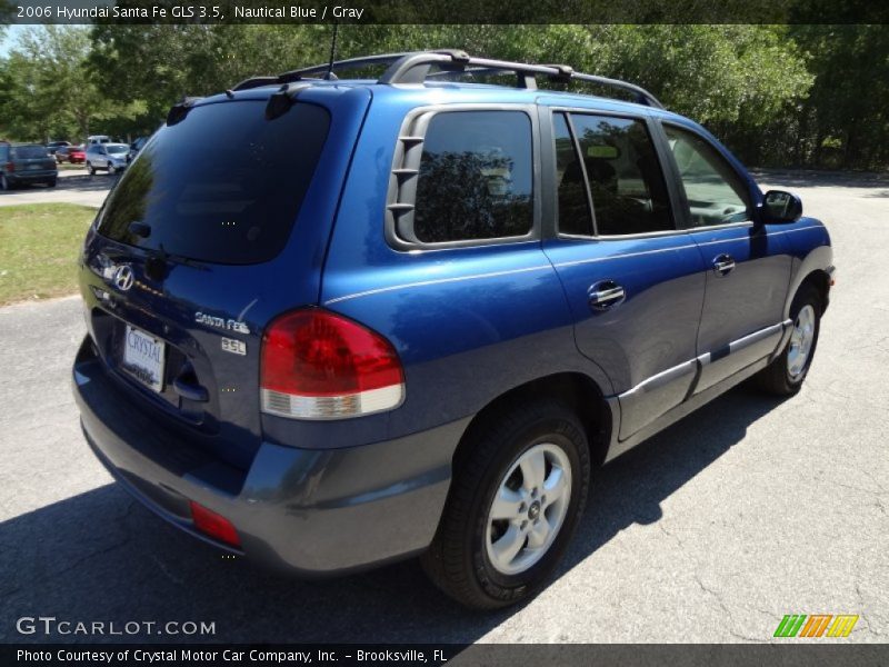 Nautical Blue / Gray 2006 Hyundai Santa Fe GLS 3.5