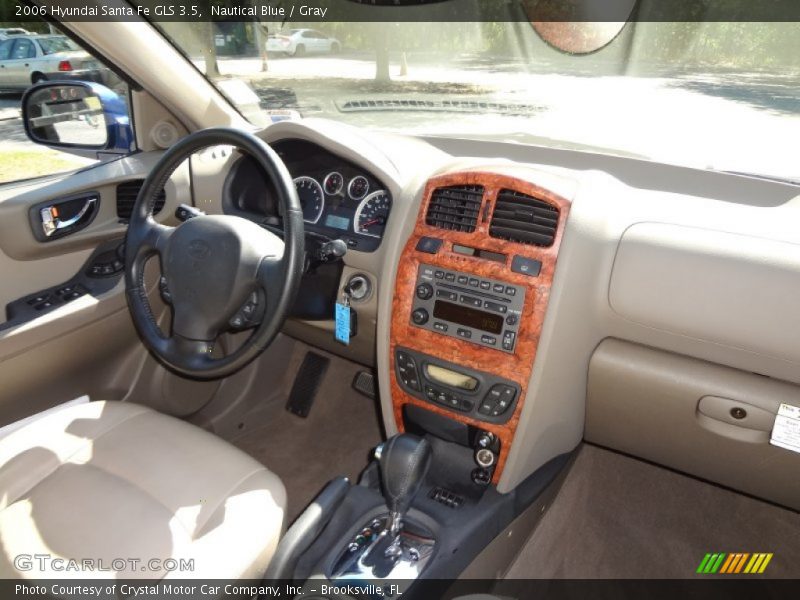 Nautical Blue / Gray 2006 Hyundai Santa Fe GLS 3.5