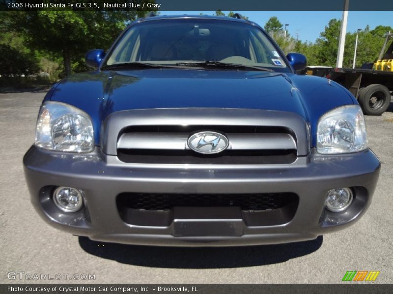 Nautical Blue / Gray 2006 Hyundai Santa Fe GLS 3.5