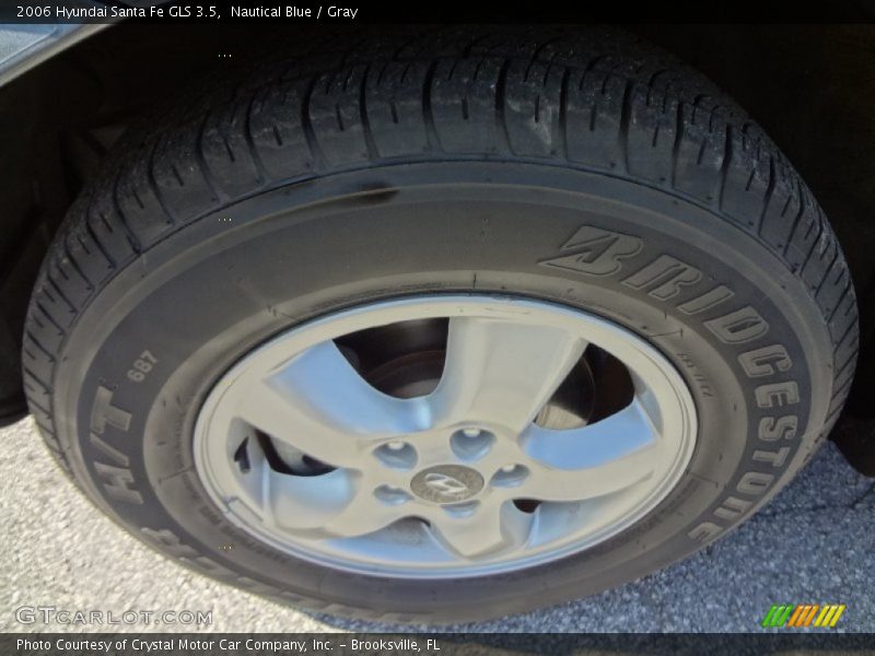 Nautical Blue / Gray 2006 Hyundai Santa Fe GLS 3.5