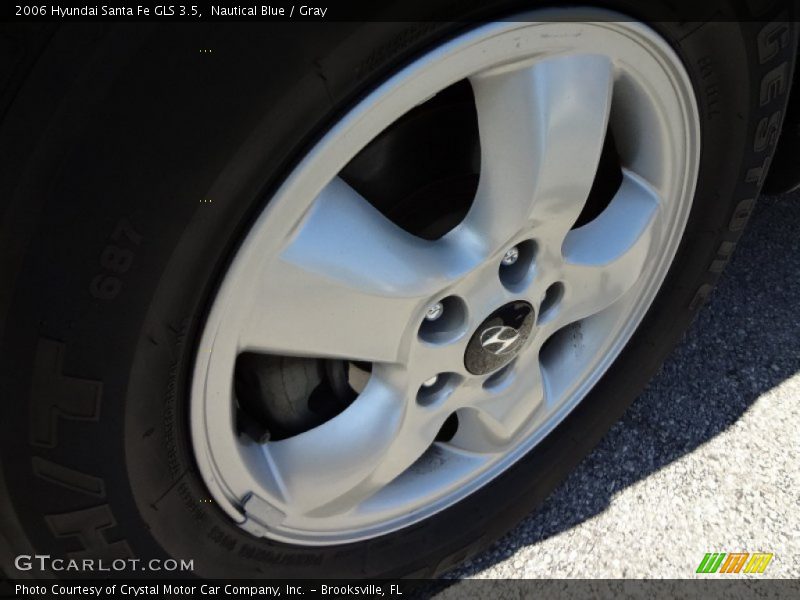 Nautical Blue / Gray 2006 Hyundai Santa Fe GLS 3.5