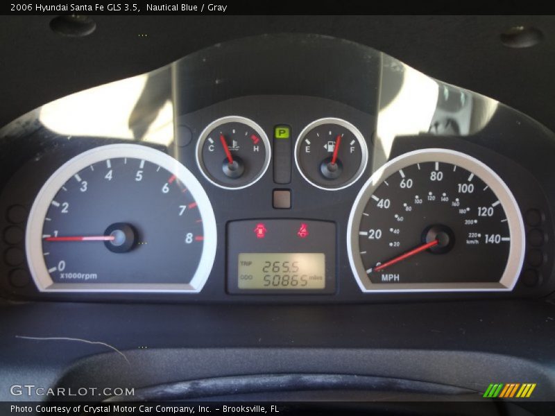 Nautical Blue / Gray 2006 Hyundai Santa Fe GLS 3.5