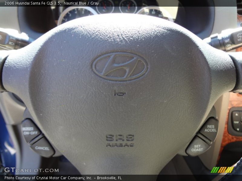 Nautical Blue / Gray 2006 Hyundai Santa Fe GLS 3.5