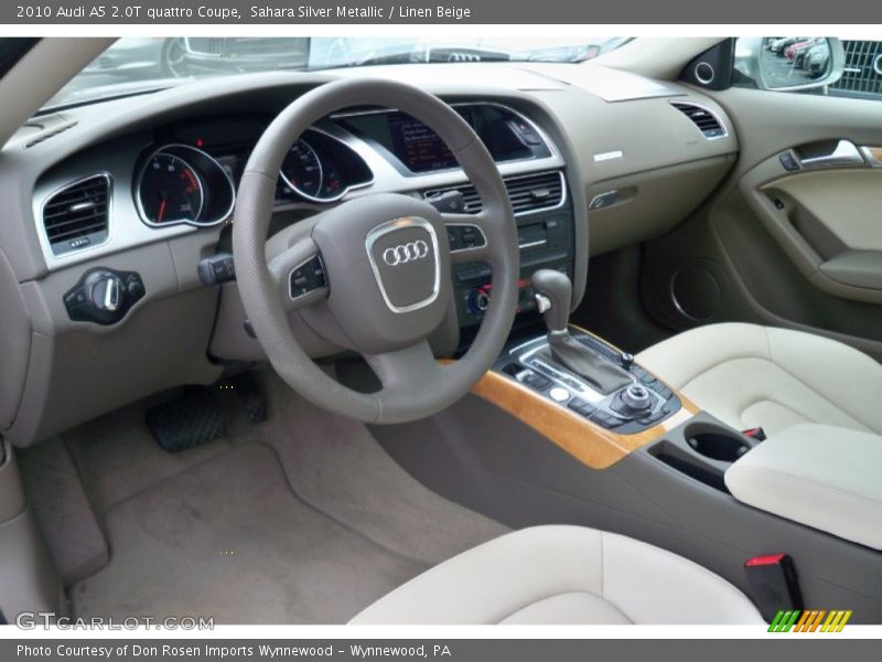 Linen Beige Interior - 2010 A5 2.0T quattro Coupe 